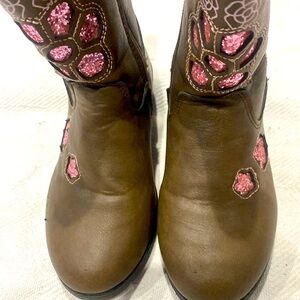 Little Girls Ashley Blue Boots Size 11